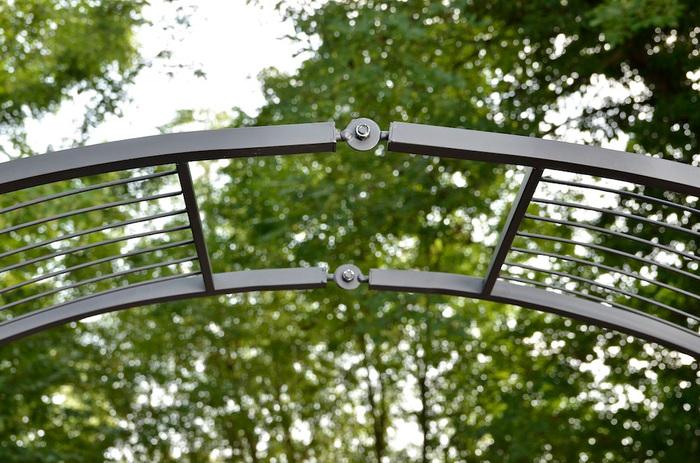 Produktbild CLP Rosenbogen Flexi, schwarz (40 cm, 110 cm)