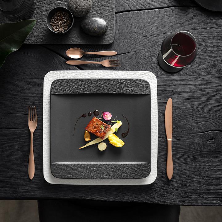Produktbild Villeroy & Boch Speiseteller quadratisch Manufacture Rock (1 x, 28 cm)