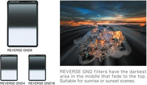 Actual product image Marumi Magnetic Grey Gradient Filter Reverse GND8 100x150 mm (15000 mm, Neutral density filter)