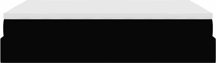 Image du produit VidaXL Ottoman-lit avec matelas Noir 140x200 cm Tissu (140 x 200)