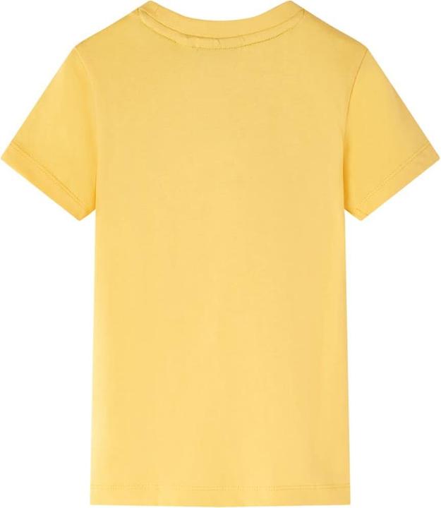 Actual product image VidaXL Children's T-shirt light ochre 92,Material: 100 (92)