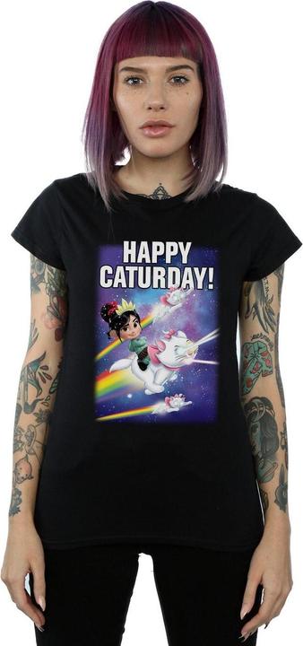 Immagine prodotto Disney Wreck It Ralph Happy Caturday Maglietta Donna (XXL)