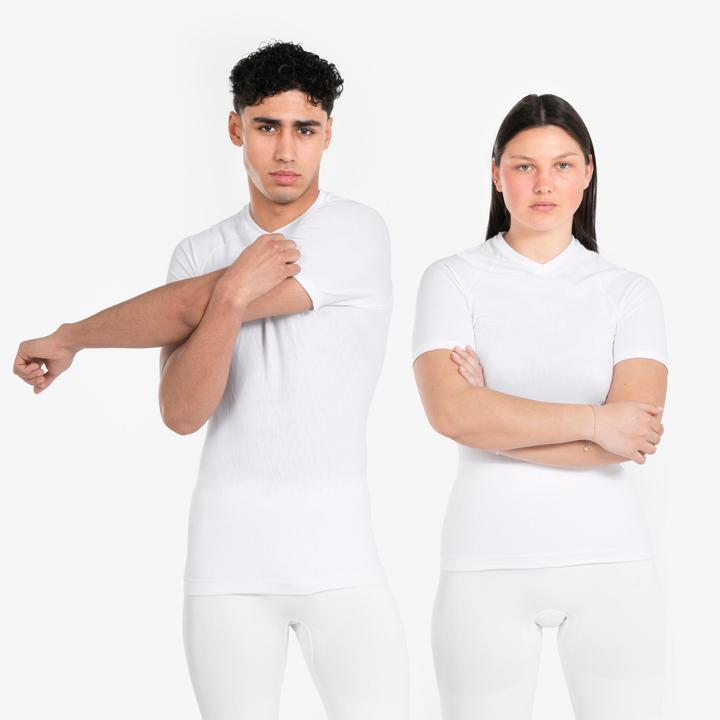 Produktbild Kipsta Damen/Herren Fussball Funktionsshirt kurzarm - Keepdry weiss (XXL)