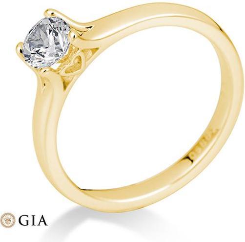 Actual product image Breuning 4 prong set from 0.40 ct. (48, 585/14 K Gold)