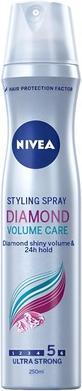NIVEA Haarspray 250ML Diamond Volume stärkt das Haar mit Volumen (250 ml)