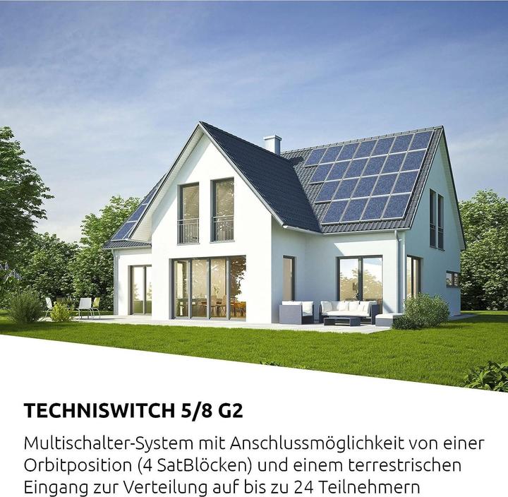Actual product image TechniSat TECHNISWITCH 5/8 G2 incl. power supply unit (Multi switch)