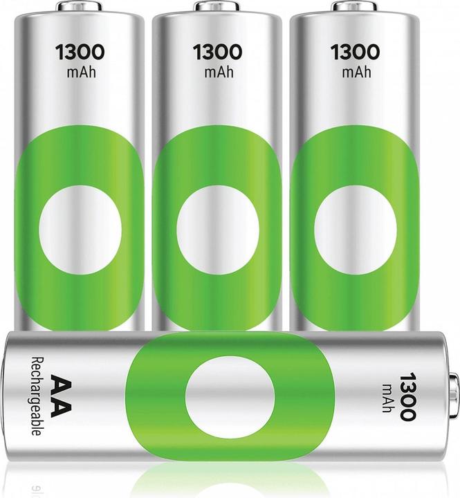 Produktbild GP Batteries GP - ReCyko NiMH 130AAHCE Rechargeable Batteries, 4-Pack (4 Stk., AA, 1300 mAh)