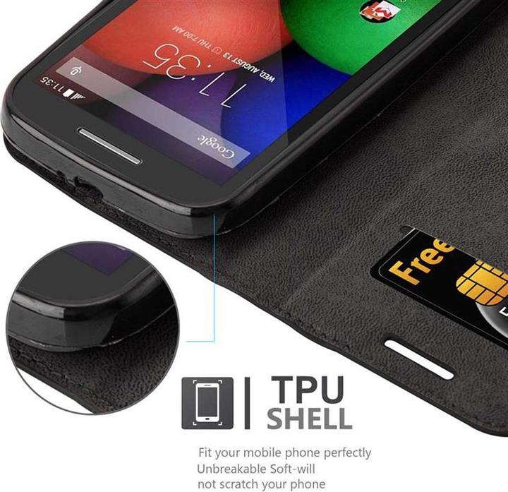 Productafbeelding Cadorabo Boek Onzichtbare Magneethoes (Motorola Moto E1)