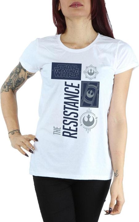 Actual product image Star Wars Womens/Ladies The Last Jedi The Resistance Cotton T-Shirt (L)