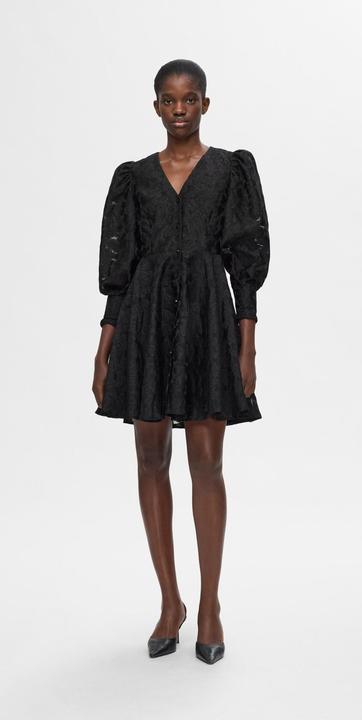 Actual product image Selected Femme Floral dress with puff sleeves (40)
