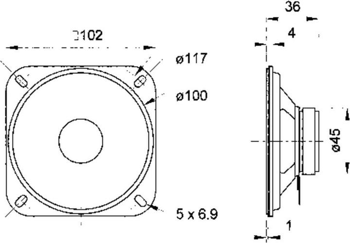 Actual product image Visaton Full range loudspeaker 20W