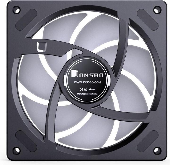 Actual product image Jonsbo ZB-120 ARGB PWM Lüfter - 120mm, schwarz (120 mm)