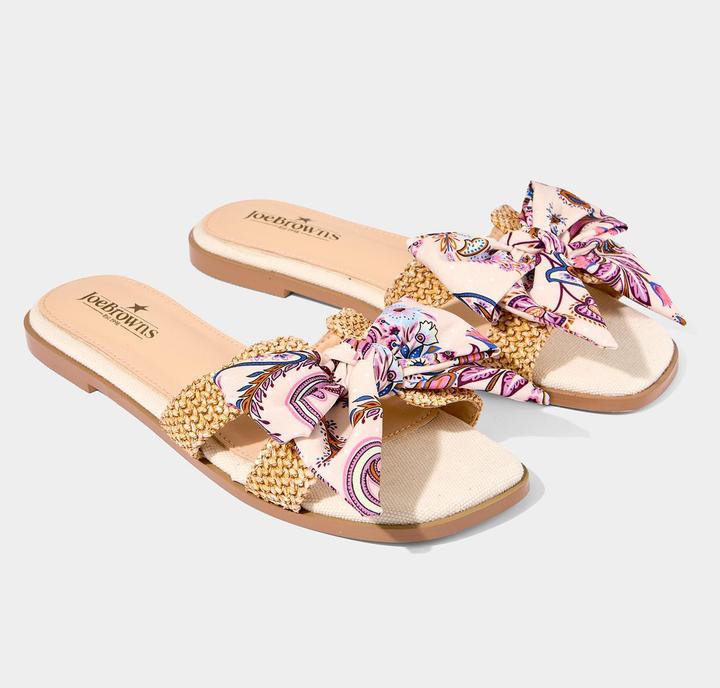 Produktbild Joe Browns Paisley Bow Woven Sole Sliders (42)