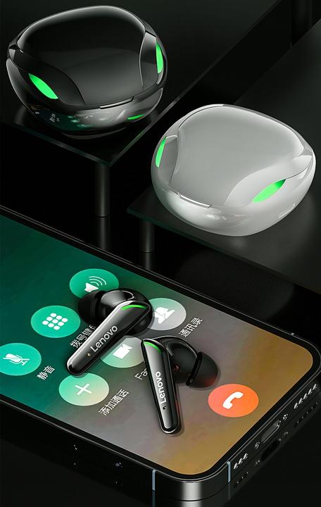 Actual product image Lenovo XT92 TWS earphones (Black) (ANC, 8 h, Wireless)