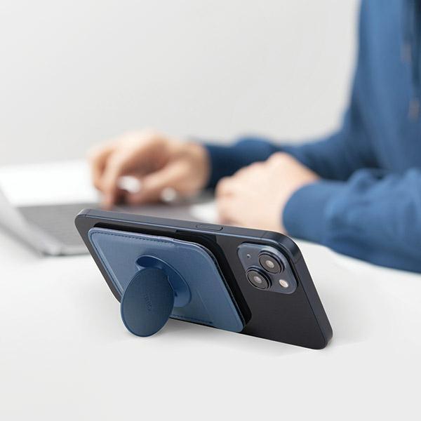 Immagine prodotto Uniq Flixa magnetyczny portfel na karty z podpórką granatowy/navy blue