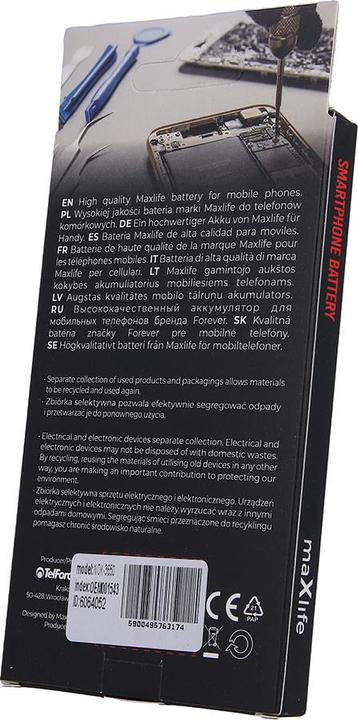 Maxlife battery for Nokia 3100 / 3110 Classic / 3650 / E50 / N91 / BL-5C 1300mAh