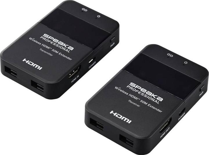 Produktbild SpeaKa Professional SP-HDE-320 HDMI-Funkübertragung (Set) 148.5 MHz 1920 x 1080