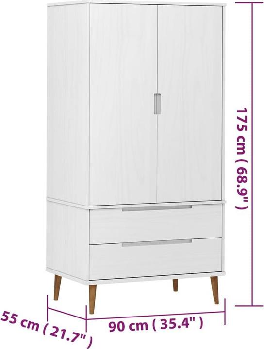 Produktbild VidaXL Donata (90 x 55 x 175 cm)