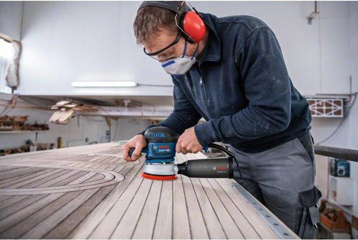 Produktbild Bosch Professional Exzenterschleifer GEX 40-150 mit 1 x Schleifblatt M480 und L-BOXX (Exzenterschleifer, 400 W)