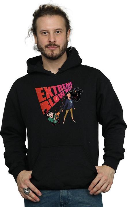 Actual product image Disney Mens Wreck It Ralph Pocahontas And Vanellope Hoodie (S)