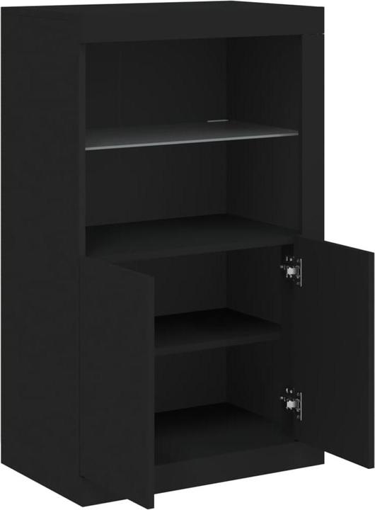 Image du produit VidaXL Armoire d'appoint avec lampes LED Noir (60.5 x 37 x 100 cm)