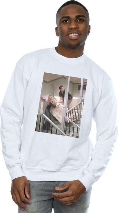 Actual product image Friends Mens Sofa Stairs Photo Sweatshirt (L)
