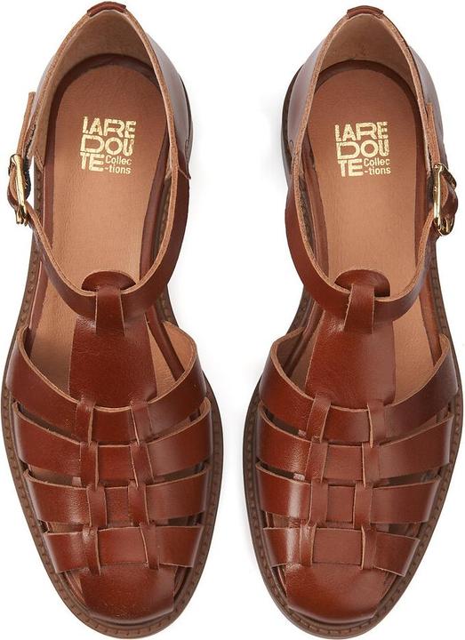 Produktbild La Redoute Collections Ledersandalen mit flachem Absatz (37)