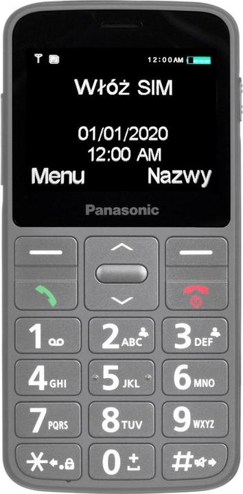Actual product image Panasonic KX-TU160 Easy Use Mobile Phone Pilkas, 2.4 ", TFT-LCD, 240 x 320, USB version USB-C, Built-in camera (32 GB, Grey, 2.40", Single SIM, 0.30 Mpx)