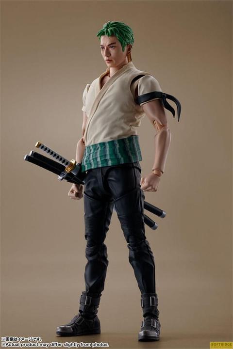 Produktbild Tamashii Nation One Piece S.H. Figuarts Actionfigur Roronoa Zoro (Netflix) 14 cm