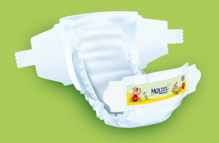Produktbild Ontex Moltex Nature N°1 Midi 4-9 kg, 80 Stk. (Gr. 1, 80 Stück)