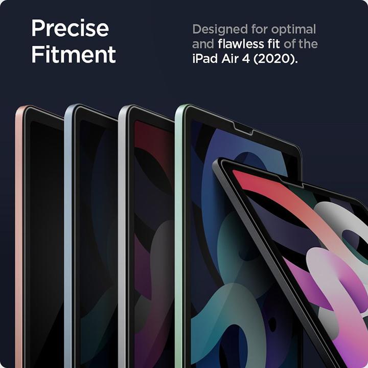 Produktbild Spigen tempered glass Glas.TR "EZ FIT" for iPad Air 4 2020 / 5 2022 (1 Stück, iPad Air 2020 (4. Gen))