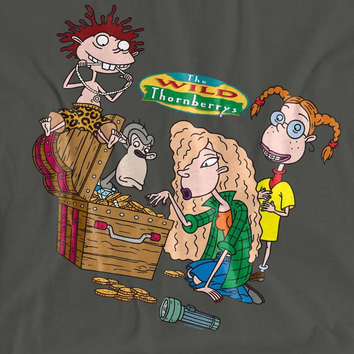 Actual product image The Wild Thornberrys Unisex Adult Treasure Hunt T-Shirt (S)