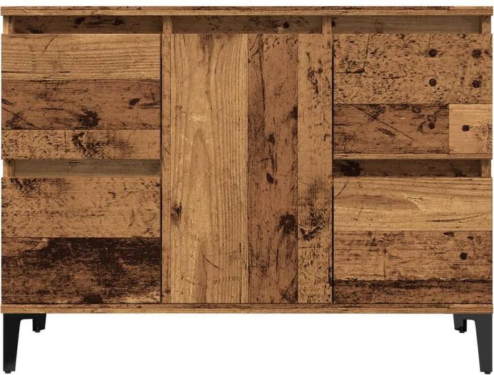 Actual product image VidaXL Waschbeckenunterschrank Unterschrank Badschrank Badmöbel Altholz-Optik (80 x 33 x 60 cm)