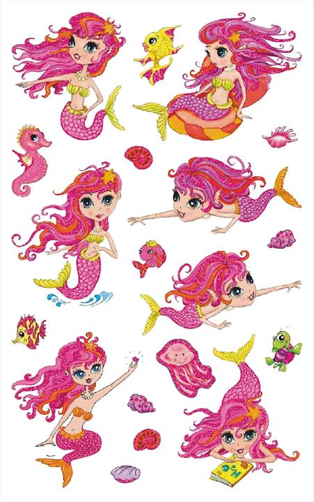 Produktbild Avery Glitter Sticker 'Meerjungfrau' 56061