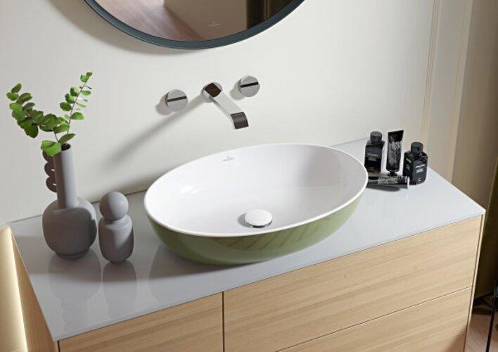 Actual product image Villeroy & Boch Countertop washbasin Artis 61 cm oval white 41986101 (410 mm, 610 mm)
