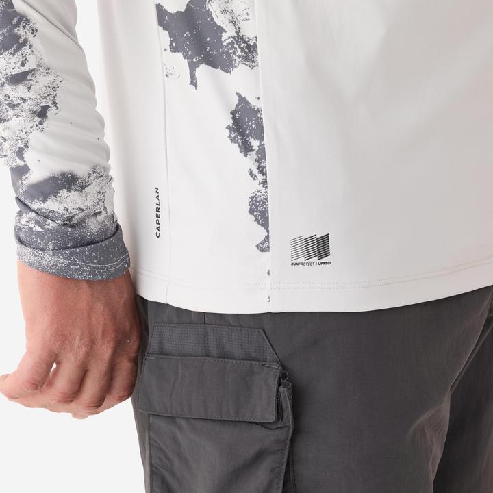 Produktbild Caperlan Angelshirt Anti-UV 500 Kapuze LSF 50+ grau (XL)