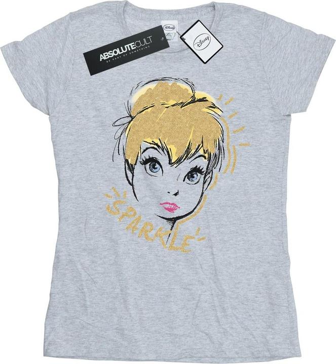 Actual product image Disney Womens/Ladies Tinkerbell Sparkle Cotton T-Shirt (M)