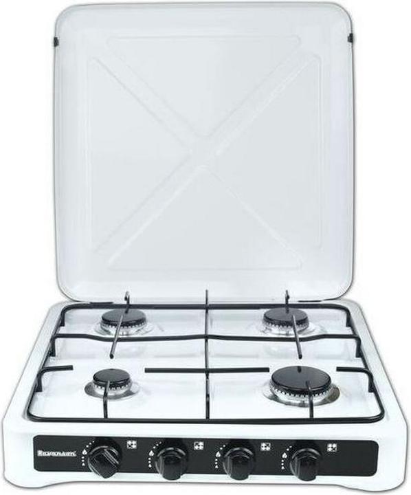 Image du produit Ravanson K-04T cooker Black, White Countertop Gas 4 zone (s)