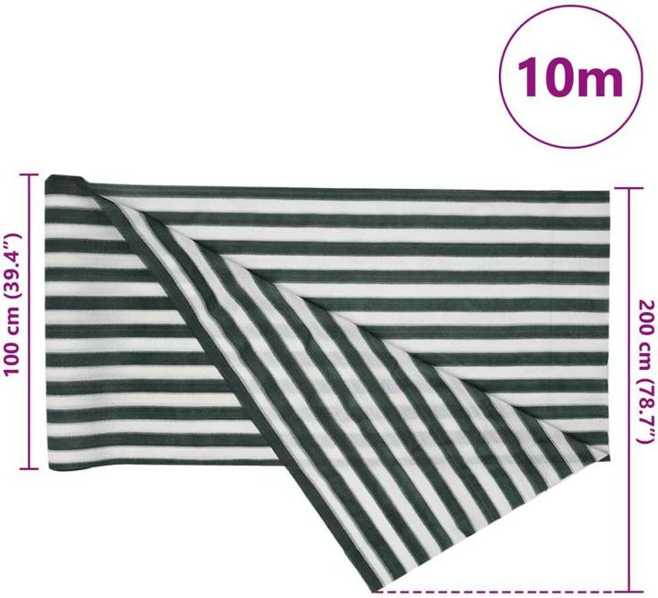 Image du produit VidaXL Zaunblende m HDPE 75 g/m² (200 cm)