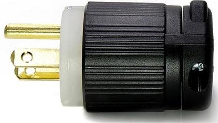 Actual product image Csdk SL Plug NEMA 5-15P round, with earth, 15A 125V, thermoplastic - colour black