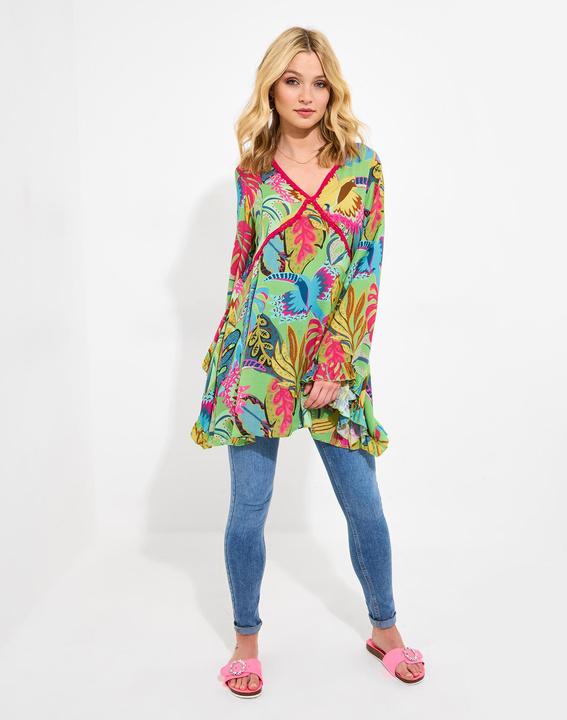 Produktbild Joe Browns Tropical Print Long Sleeve Tunic Dress (18)