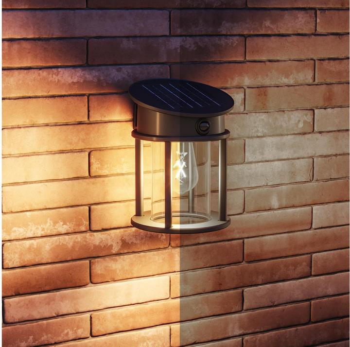 Immagine prodotto Philips Lighting Geri 929004633001 Solar-Aussenwandleuchte 3.2 W Warmweiss Schwa (470 lm, IP44)