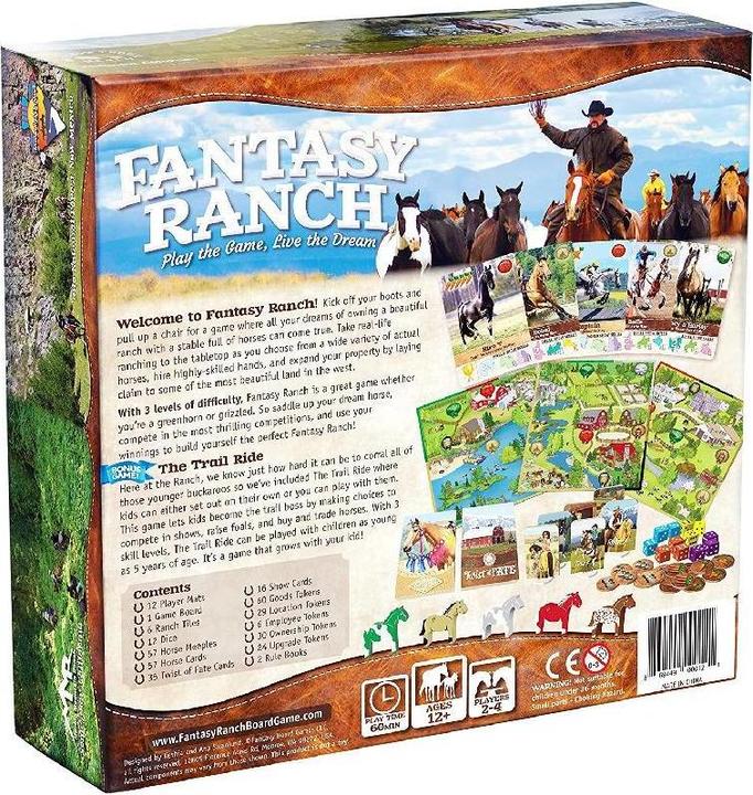 Produktbild Spielefaible SPF32068 - Fantasy Ranch: Ein Reiterhof-Spiel - Brettspiel, 2-4 Spieler, 12 Jahren (DE-Ausgabe) (Deutsch)