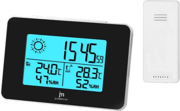 Image du produit LoWell Justaminute JD9527 station météo numérique Noir, Batterie grise
