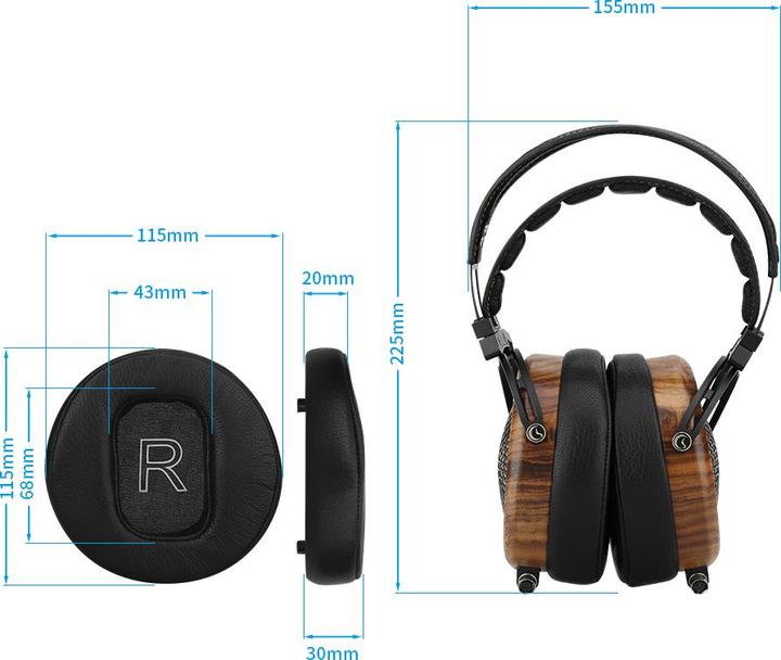 Actual product image Sendy Audio Peacock Ersatz-Ohrpolster