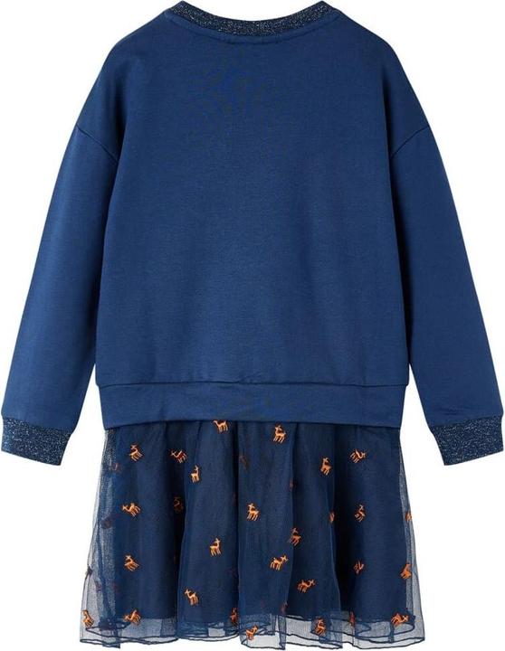 Immagine prodotto VidaXL Abito da bambino con maniche lunghe blu navy 116,Materiale: 95 (116)