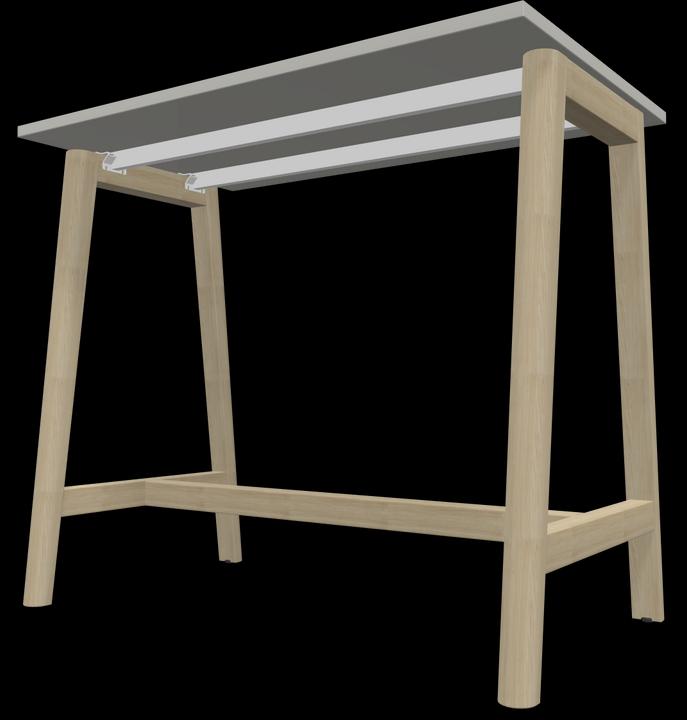 Actual product image Narbutas Nova Wood high table (120 x 70 x 105 cm)