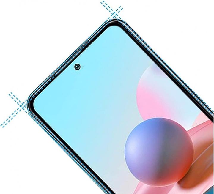 Actual product image Screenguard Xiaomi Redmi Note 10S Full Screen Protective Glass Film 2.5D 9H (1 Piece, Xiaomi Redmi Note 10S)