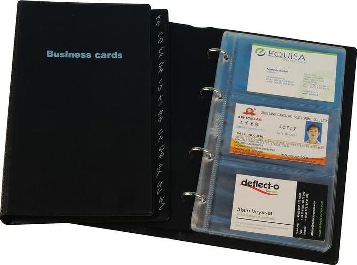 Image du produit Dufco Classeur à anneaux pour cartes de visite (10,5 x 6,5 cm)