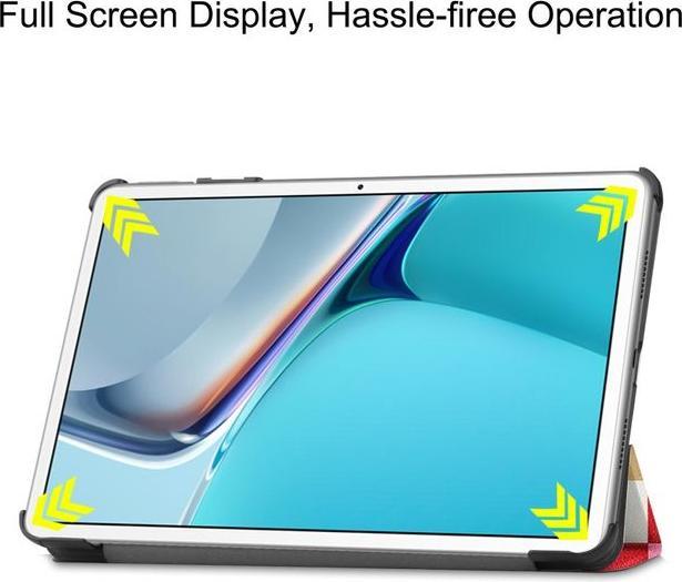 Actual product image MU Style Triple folding cover with pattern (Huawei MatePad 11 (2021))